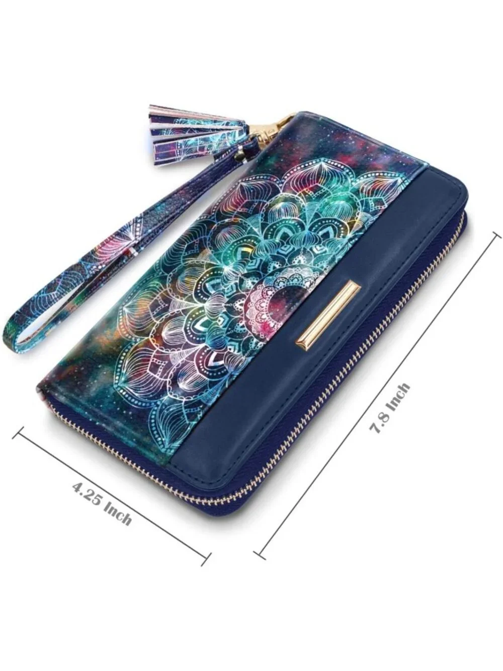 Stylish RFID Blocking Wallet for Women - Zipper Around Credit Card Holder